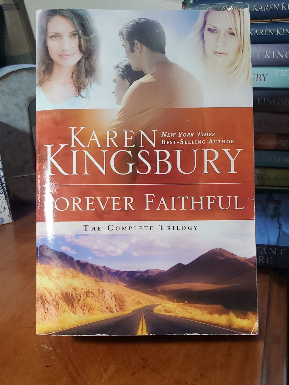Karen Kingsbury "Forever Faithful" Paperback - Orange Cover